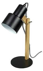 Asztali lámpa, fekete, 30 cm