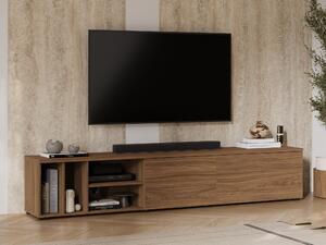 TV-állvány Austin 397, Laminált forgácslap, 42x220x37cm, Dió