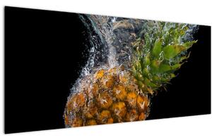 Ananász a vízben képe (120x50 cm)