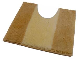 Fürdőszoba-szőnyeg ATHENA Drapp - Drapp / 50 x 50 cm WC kagyló elé, kivágással