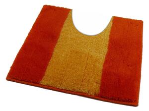 Fürdőszoba-szőnyeg ATHENA Narancssárga - Narancssárga / 50 x 50 cm WC kagyló elé, kivágással