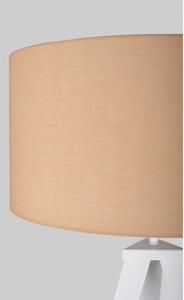 Kiki állólámpa fehér fém lábakkal és bézs lámpaernyővel - Bonami Essentials