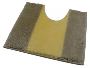 Fürdőszoba-szőnyeg ATHENA Drappszürke - Drappszürke / 50 x 50 cm WC kagyló elé, kivágással