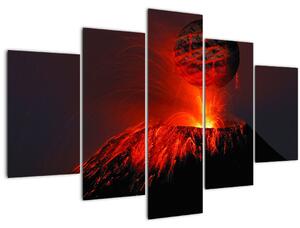 Egy vulkán képe (150x105 cm)