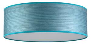 Ocho XL kék mennyezeti lámpa természetes furnérból, ⌀ 45 cm - Bulb Attack