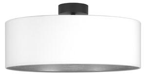 Tres XL fehér mennyezeti lámpa ezüstszínű részletekkel, ⌀ 45 cm - Bulb Attack