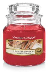 Sparkling Cinnamon, Yankee Candle illatgyertya, kicsi üveg, (szegfűszeg, fahéj)