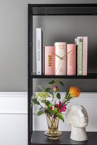 Book asztali óra rózsaszín