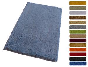 Fürdőszoba-szőnyeg COTTON Kék-szürke - Kék-szürke / 50 x 80 cm