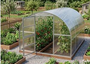 Üvegház LANITPLAST TIBERUS 3x4 m PC 4 mm LG2834