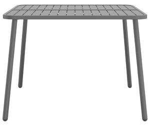 VidaXL antracitszürke acél kerti asztal 100 x 100 x 71 cm