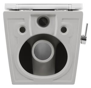 Erga Lily, fali WC-csésze bidé funkcióval + WC-ülőke, fényes fehér, ERG-V03-LILY-RIM-BID-WH