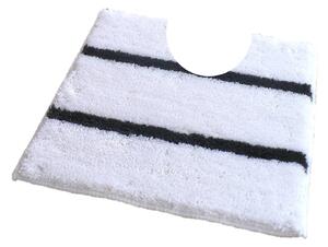Fürdőszoba-szőnyeg IRSINA Fehér - Fehér / 50 x 50 cm WC kagyló elé, kivágással