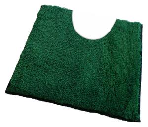 Fürdőszoba-szőnyeg COTTON Zöld - Zöld / 50 x 50 cm WC kagyló elé, kivágással