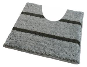 Fürdőszoba-szőnyeg IRSINA Szürke - Szürke / 50 x 50 cm WC kagyló elé, kivágással