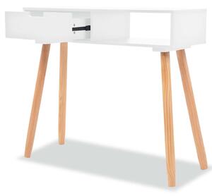 VidaXL fehér tömör fenyőfa tálalóasztal 80 x 30 x 72 cm