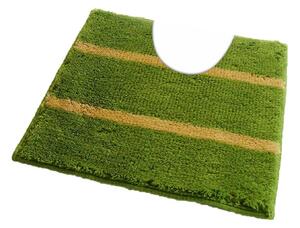 Fürdőszoba-szőnyeg IRSINA Zöld-bézs - Zöld-bézs / 50 x 50 cm WC kagyló elé, kivágással