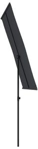 VidaXL fekete kültéri napernyő alumíniumrúddal 180 x 110 cm