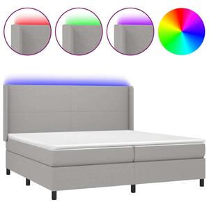 LED-es Ágy - Szövet - 200x200 cm