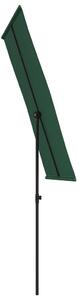 VidaXL zöld kültéri napernyő alumíniumrúddal 180 x 110 cm