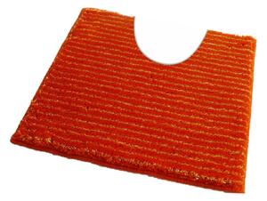 Fürdőszoba-szőnyeg PESCINA Narancssárga - Narancssárga / 50 x 50 cm WC kagyló elé, kivágással