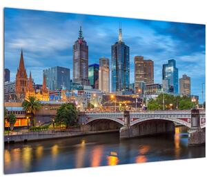 Melbourne város képe (90x60 cm)