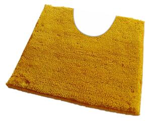 Fürdőszoba-szőnyeg COTTON Sárga - Sárga / 50 x 50 cm WC kagyló elé, kivágással