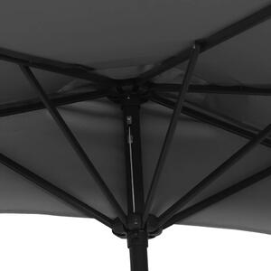 VidaXL antracit féloldalas erkély napernyő alumíniumrúddal 270x144 cm