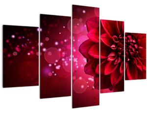 Piros virágok képe (150x105 cm)