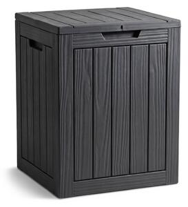 AKORD Furniture Factory Kerti Tároló Láda 113L Polipropylen Fekete Vízálló