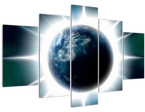 Egy besugárzott bolygó képe (150x105 cm)