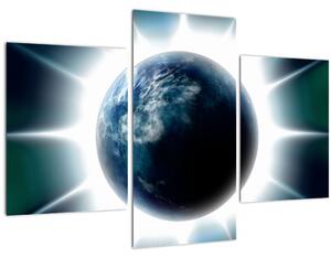 Egy besugárzott bolygó képe (90x60 cm)