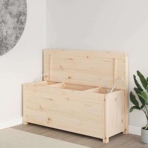 VIDAXL - Tömörfenyő Pad Tárolóval - 110x41x76,5 cm