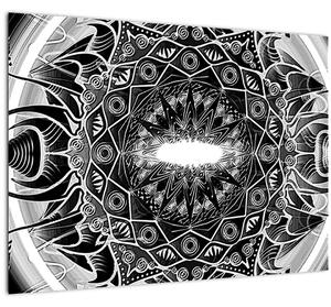 Fekete-fehér díszek képe (70x50 cm)