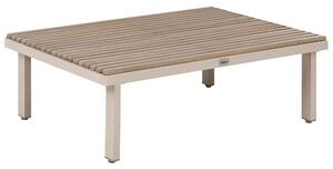 Kerti dohányzóasztal FIVIZZANO 70 cm 90 cm Akácfa Bézs