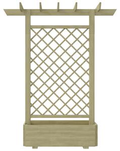 VidaXL fa virágtartó pergola 162 x 56 x 204 cm