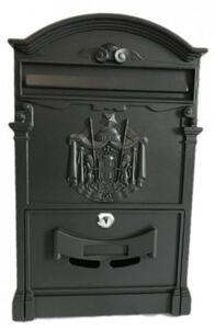 Kronberg Rustica postaláda fekete színben 410x260x90mm