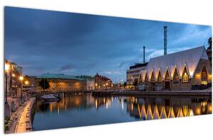 Vízcsatorna képe - Göteborg (120x50 cm)