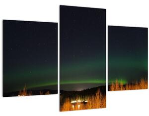 Északi fények képe (90x60 cm)