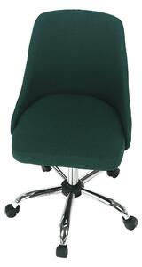 KONDELA Irodai szék, smaragd színű/króm, EDIZ