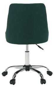 KONDELA Irodai szék, smaragd színű/króm, EDIZ