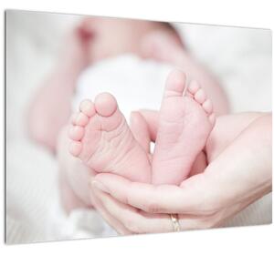 A baba lábának képe (70x50 cm)