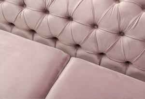 KONDELA Luxus 3-ülés, rózsaszín, NIKOL 3 ML