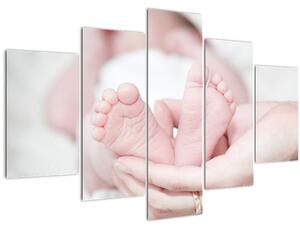 A baba lábának képe (150x105 cm)