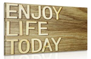 Kép idézettel - Enjoy life today