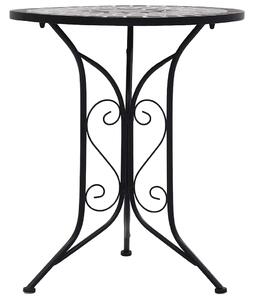 VidaXL szürke kerámia mozaikos bisztróasztal 60 cm