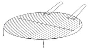 Fém grillrács fogóval, 52 cm átmérőjű