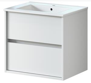 RODO fürdőszoba mosdószekrény + mosdó 60 cm matt fehér (összeszerelve)