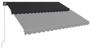 VidaXL antracitszürke kézzel behúzható napellenző 450 x 300 cm