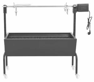 VidaXL elektromos rozsdamentes acél barbecue grillsütő